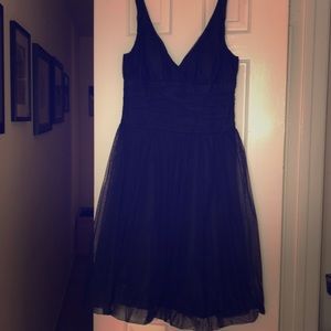 Nicole Miller black tulle cocktail dress